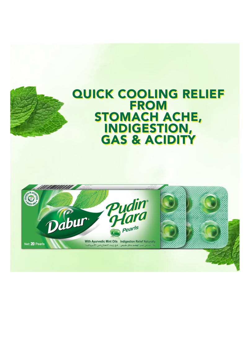 Dabur Pudin Hara Pearls (2 Strips of 10 Each)  - Image 2