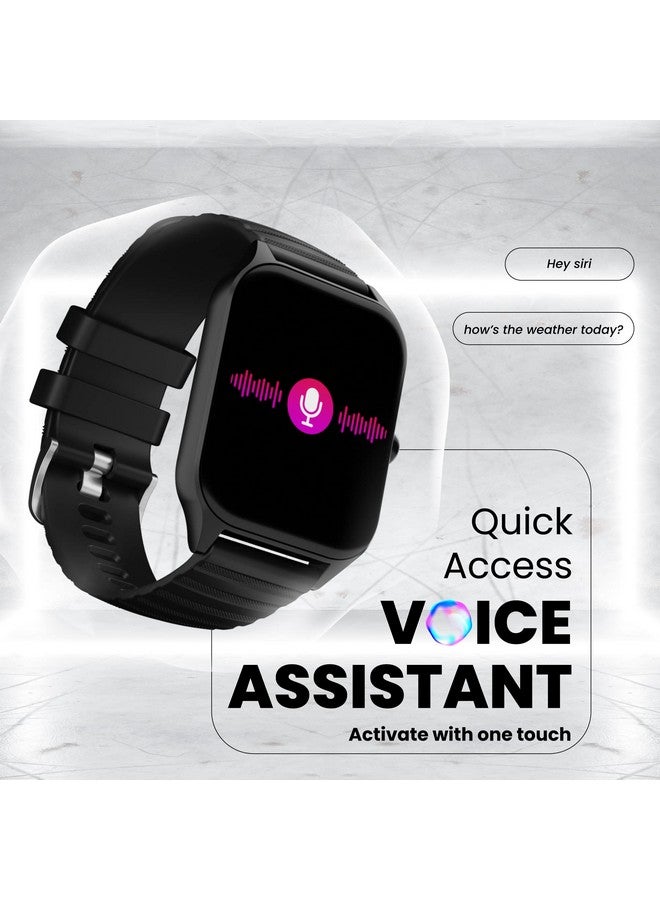 HAMMER Stroke 1.96" Calling Smart Watch with Strong Metallic Body, in Built Games, 100+ Sports Modes, Customized Watchfaces (Black) - Image 3