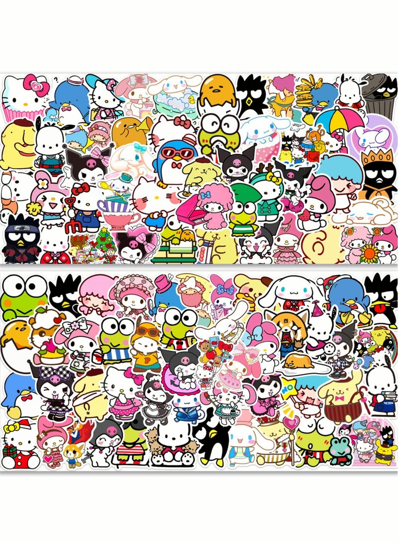 100 Pieces Hello Kitty DIY Skateboard Water Cup Hand Ledger Suitcase Stickers - Image 1