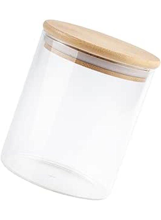 High Borosilicate Glass Food Storage Jar 550ml with Lid Sealed Container for Cereal Grain Kitchen Pantry Organization - Image 1