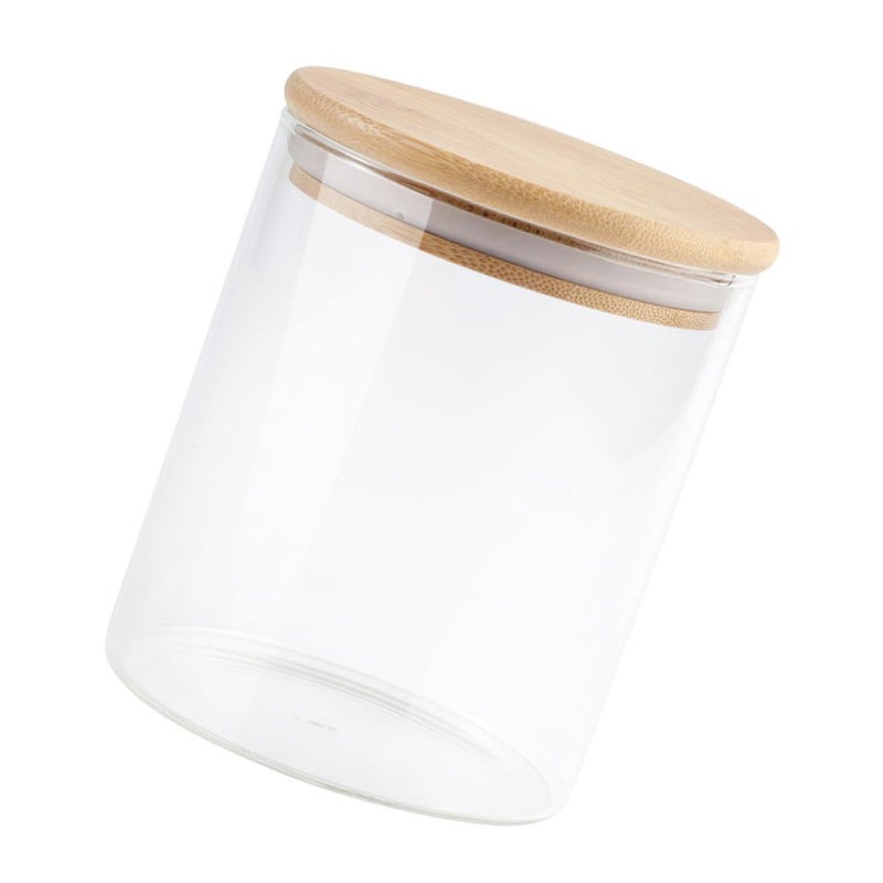 High Borosilicate Glass Food Storage Jar 550ml with Lid Sealed Container for Cereal Grain Kitchen Pantry Organization - Image 2