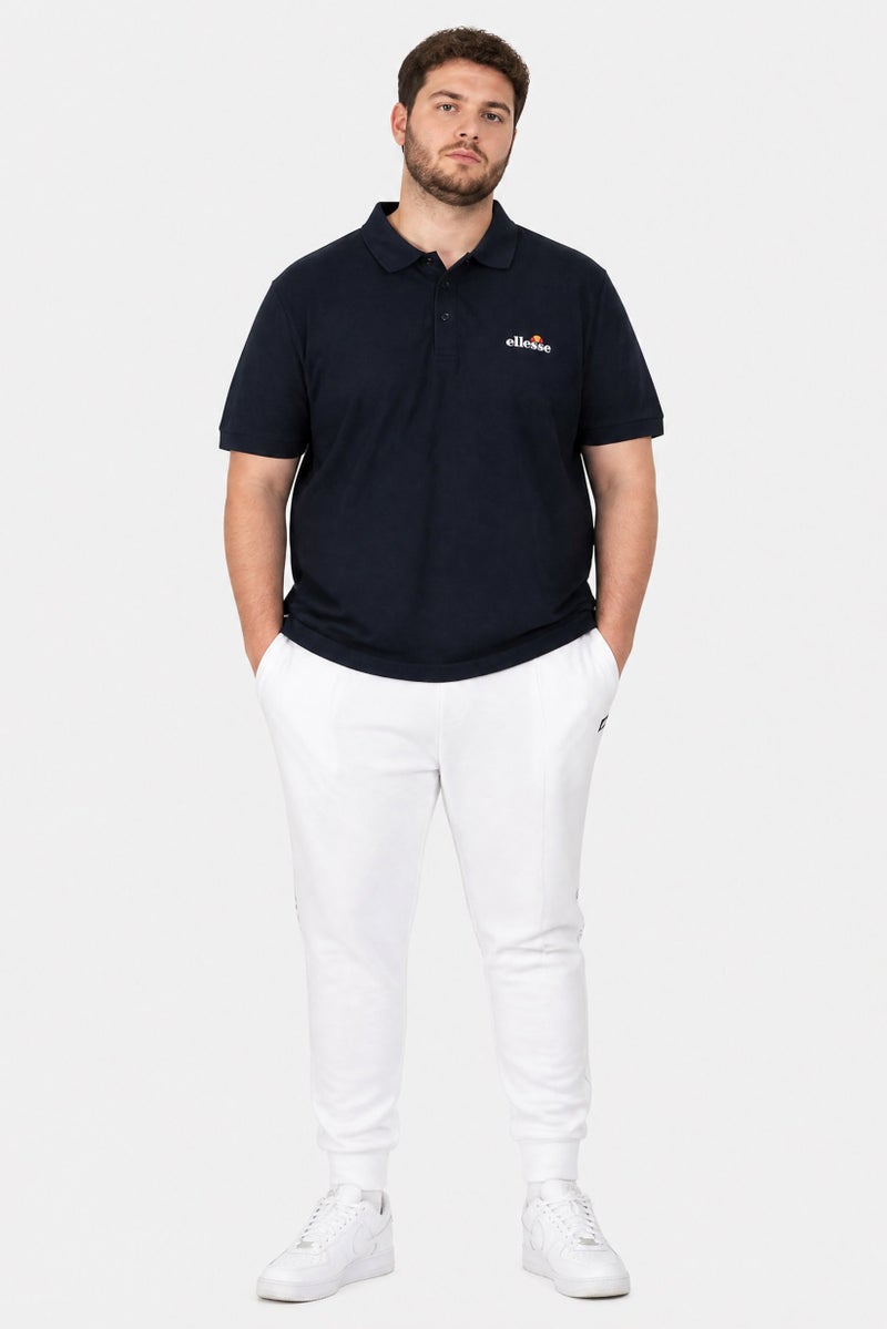 Ellesse Men Regular Fit Solid Short Sleeve Polo Shirt, Navy - Image 2