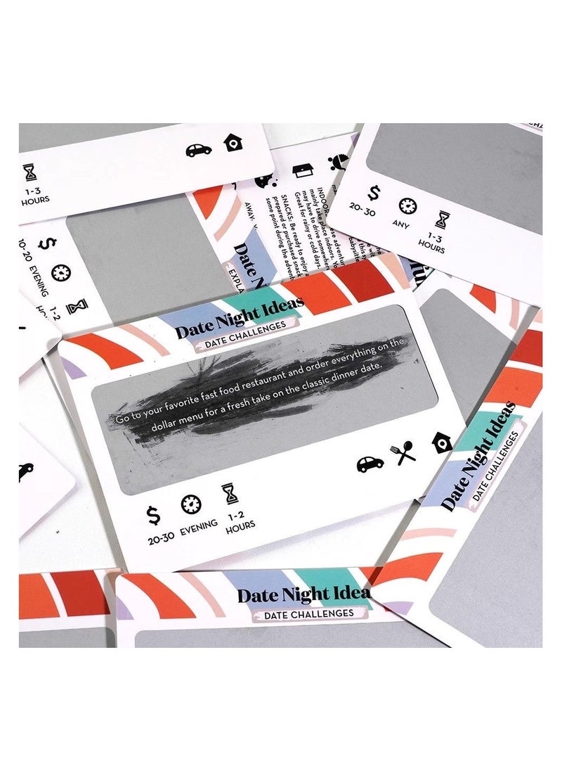 Generic - 1-Piece Romantic Couples Gift Fun and Adventurous Date Night Ideas Card,Scratch Off Card Game with Exciting Ideas for Couple - Image 1