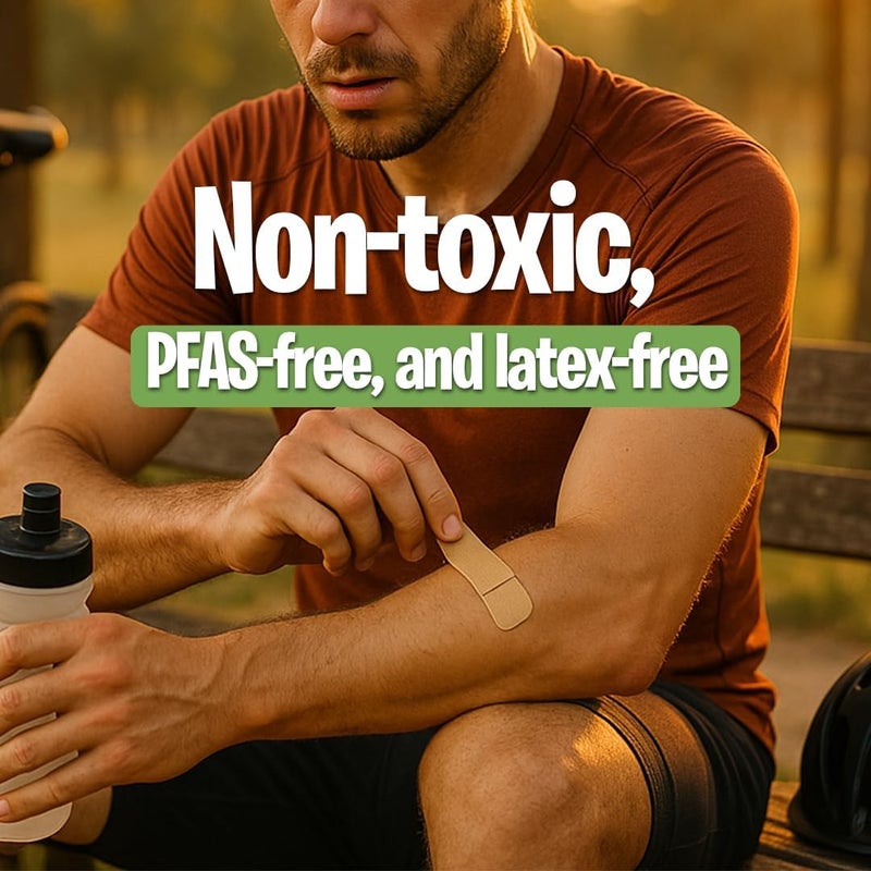 PATCH OnTheGo Natural Bamboo Adhesive Bandage Travel Kit for Sensitive Skin EcoFriendly Hypoallergenic Bandages 29 ct - Image 5