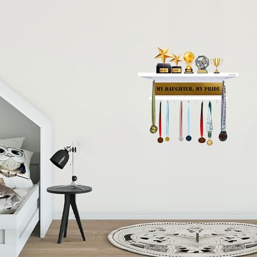 Odestar Large Medal Holder- My Daughter My Pride- White - Image 1