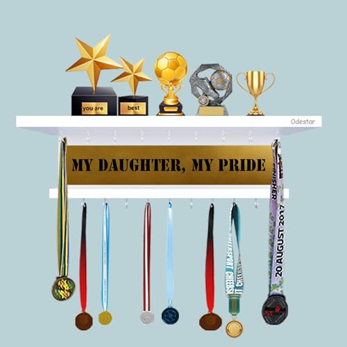 Odestar Large Medal Holder- My Daughter My Pride- White - Image 2