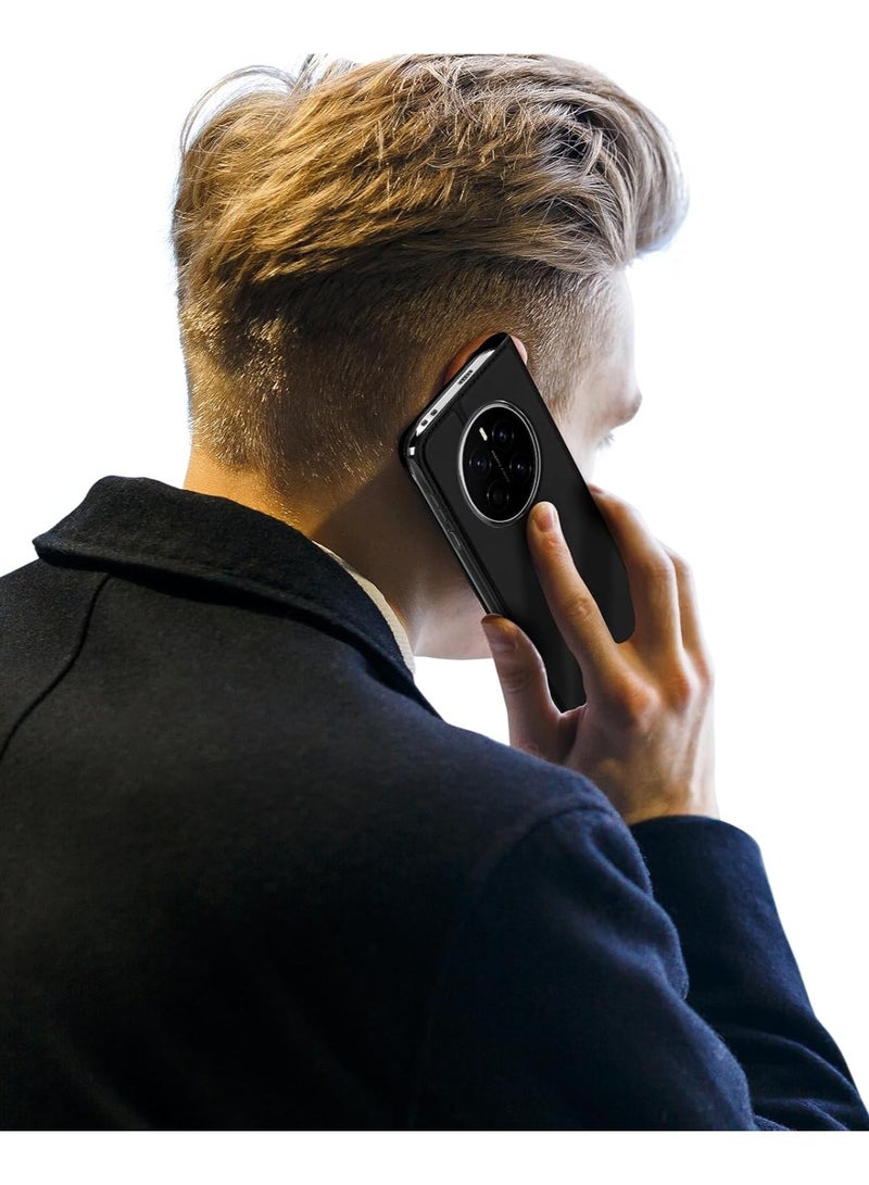 VKL Case Compatible with Honor Magic 7 Pro 5G Case, PU Leather Flip Case with Card Slot, Soft TPU Inner Shell Shockproof Protective Back Cover for Honor Magic7 Pro (Black) - Image 3