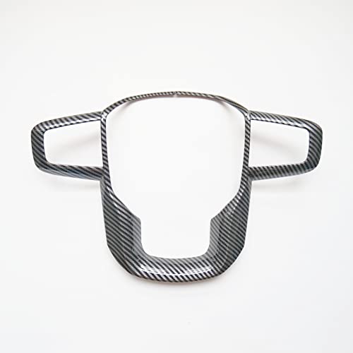 CYAuto Carbon Fiber Style Interior Steering Wheel Trim Accessories for GMC Yukon XL 2021-2023 / Sierra 1500 2019-2023 / 2500HD 3500HD 2020-2023 (Carbon Fiber Style) - Image 2