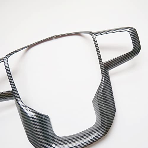 CYAuto Carbon Fiber Style Interior Steering Wheel Trim Accessories for GMC Yukon XL 2021-2023 / Sierra 1500 2019-2023 / 2500HD 3500HD 2020-2023 (Carbon Fiber Style) - Image 5
