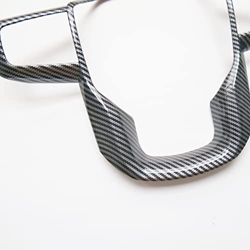 CYAuto Carbon Fiber Style Interior Steering Wheel Trim Accessories for GMC Yukon XL 2021-2023 / Sierra 1500 2019-2023 / 2500HD 3500HD 2020-2023 (Carbon Fiber Style) - Image 4