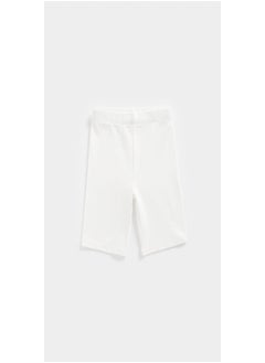 White Cycle Shorts