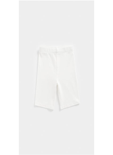 White Cycle Shorts