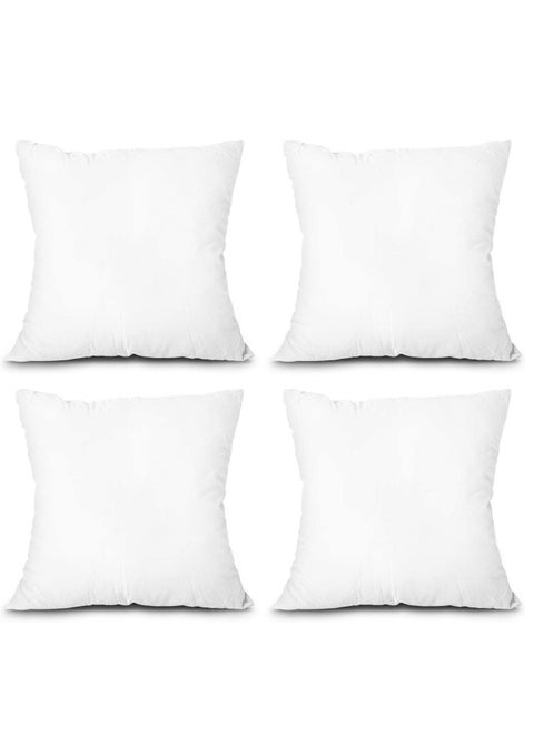 4-Piece Solid Pattern Decorative Pillow  45x45cm