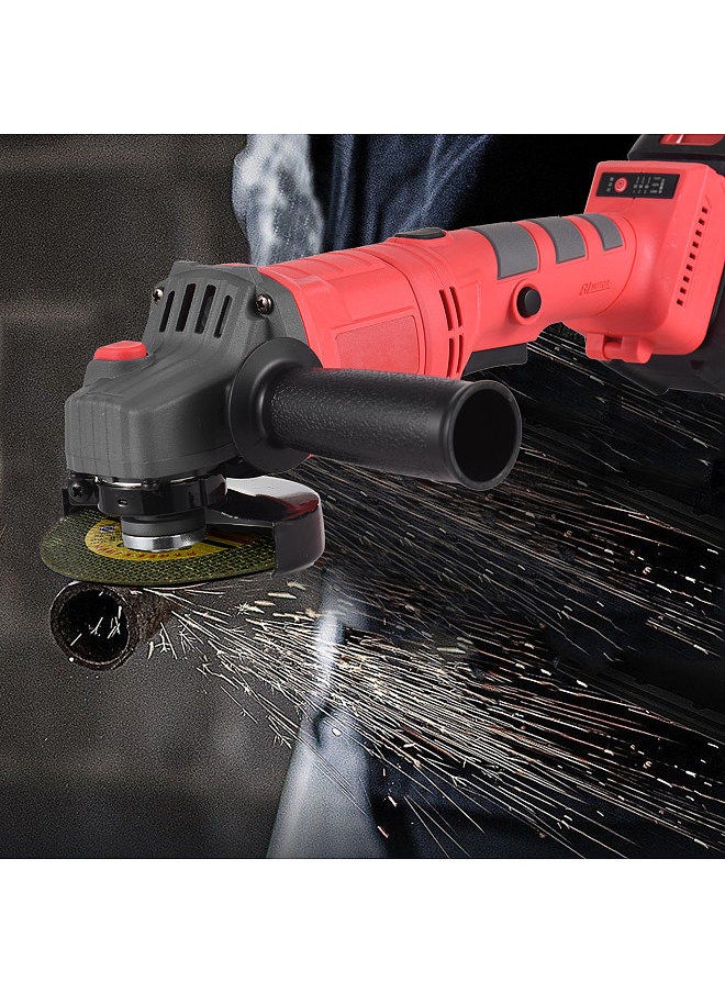 Generic - Battery-operated Electric Angle Grinder Tool Kit Portable Lithium Battery Brushless Grinder Machine Rechargeable 21V Cordless Handheld Lithium Grinder Tool - Image 1