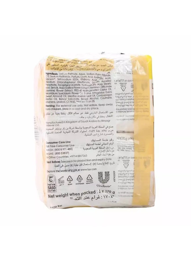 Lux Glowing Skin Soap, Soap Set with Lily Fragrance- 6X170gms - Image 3