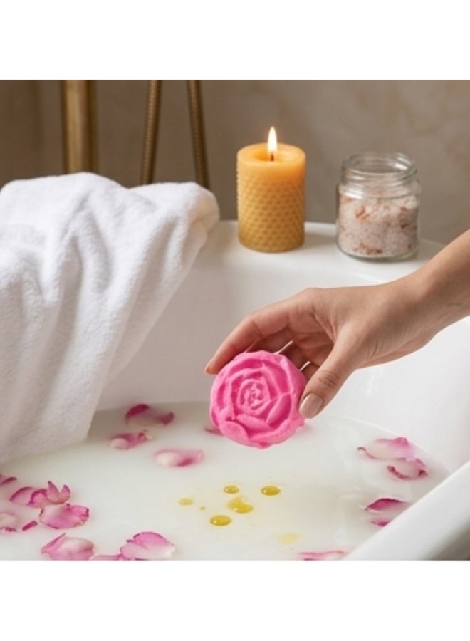 Rose Bikini Soap for Feminine Intimate Care, Brightening and Deodorizing Intimate Cleansing Bar, Moisturizing Rose-Shaped Soap for Bikini Area Hygiene, Freshness and Skin Tone Care - Image 2