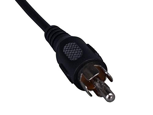 Cable Leader CableLeader 6ft 3.5mm Mono Male to RCA Male Audio Cable, Mono Plug to RCA Audio Cable Adapter, for Speaker, Subwoofer, Sound Card, TV & Amplifier, Black - Image 3