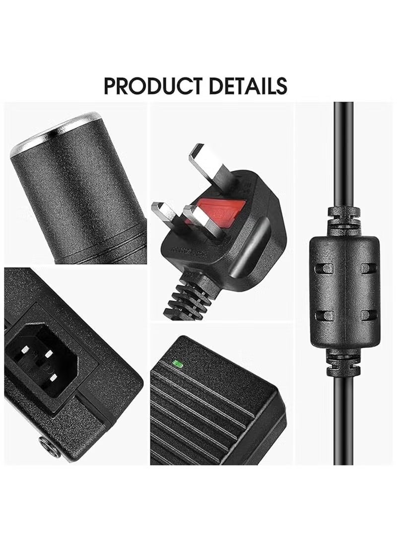 220V to 12V 15A power converter, AC to DC converter, 12v 15A car cigarette lighter socket, AC/DC power adapter, transformer for tire inflator/car refrigerator/car vacuum cleaner - Image 2