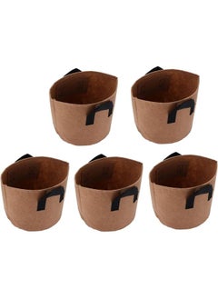 Generic 3 Gallon Grow Bags,5pcs Non Woven Aeration Fabric Pots with Durable Handles, Planter Bags, Gardening Pots Garden Planting Bag  - Image 2