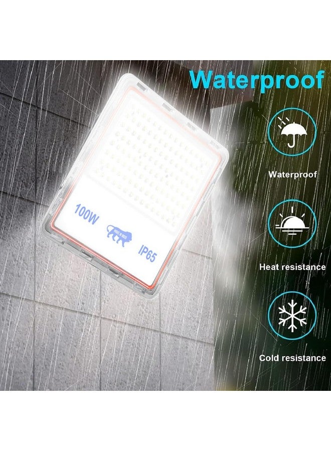 Gesto Gesto 100W Lens Flood Light - Ip66 Waterproof Led Lights with 120 Wide Beam | Halogen Light,Focus Light for Yard,Showroom,Shop, Factory,Garden,Temple,Tent, Warehouse,Playground (Cool White)-Pack of 2  - Image 2
