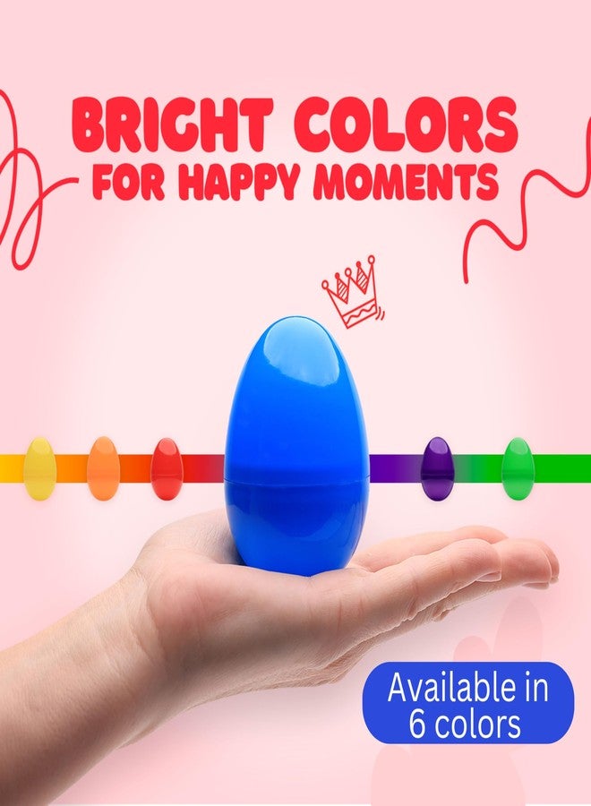 Entervending Easter Eggs 3” - Pink Color Bright Fillable Easter Eggs - 12 pcs - Easter Basket Stuffers - Empty Large Enough to Hold Toy and Candy - Plastic Easter Eggs Filler Bulk - Egg Hunt Kids Surprise - Image 2