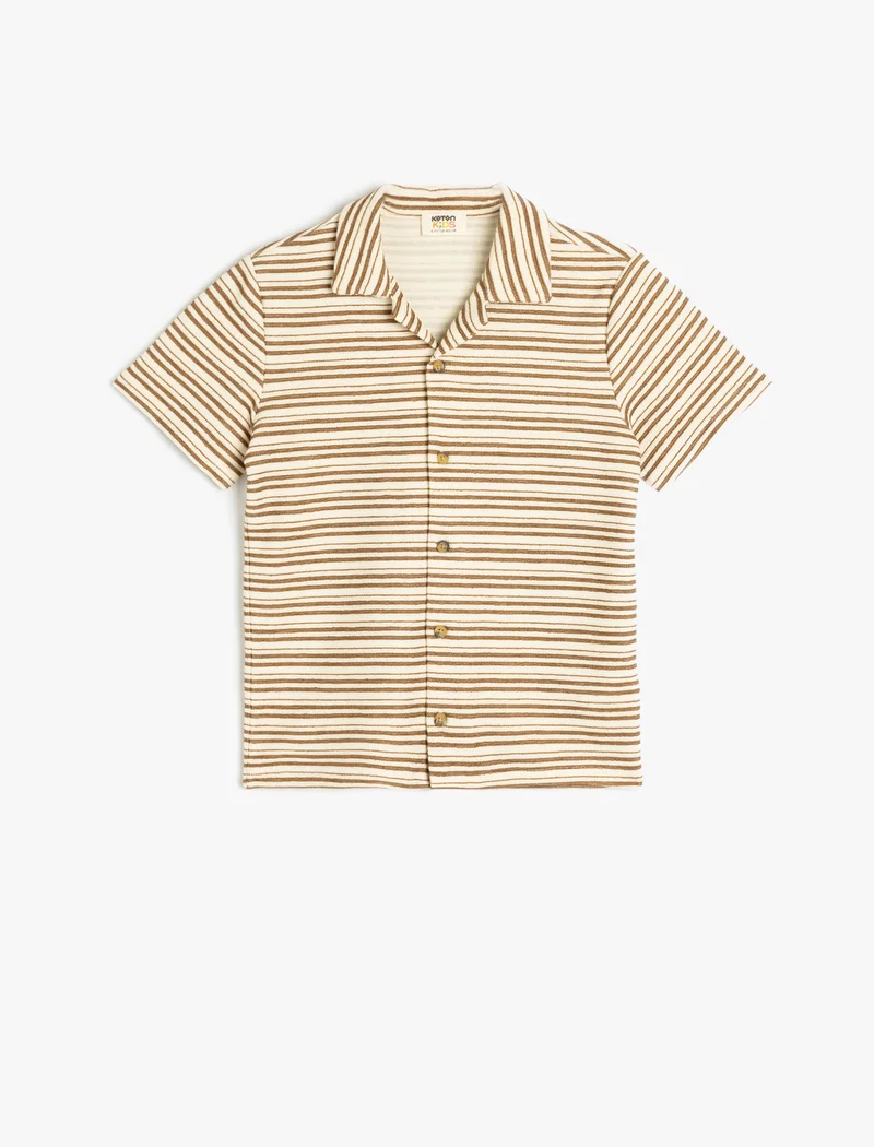كوتون Polo Neck T-Shirt