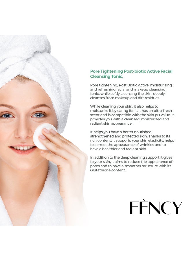 FÈNCY Facial Cleansing Tonic 250ml | Pore Tightening & Hydrating | Post-Biotic & Glutathione Formula | Deep Cleansing & Refreshing | For Sensitive, Oily & Combination Skin | Dermatologically Tested - Image 5