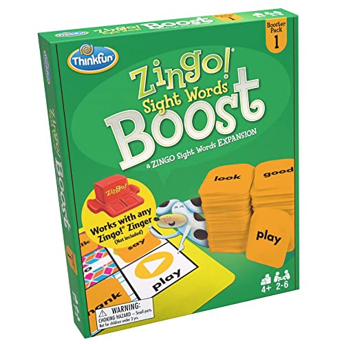 thinkfun Think Fun Zingo! Sight Words Boost - Engaging Brain Game | Expansive Vocabulary Builder | Stimulates Memory & Concentration | for Kids Aged 4 and Up | Expansion Pack (76472) - Image 2