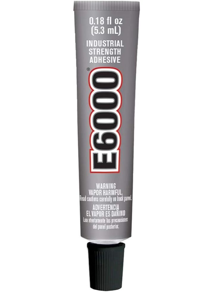 E6000 Medium Viscosity Adhesive, 0.18 Fluid Ounces, Single Pack, Clear - Image 1