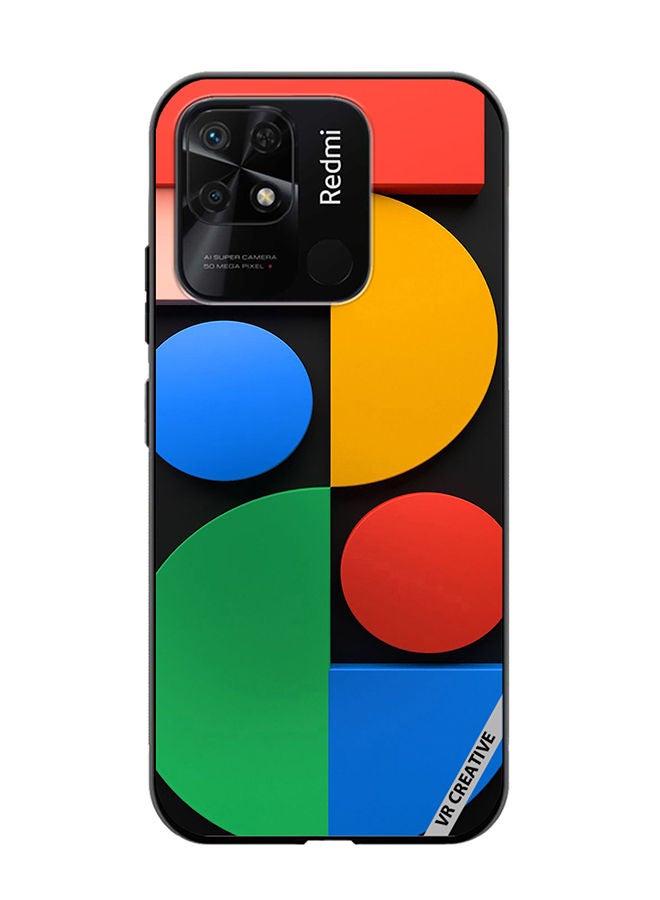 VR CREATIVE Protective Case Cover For Xiaomi Redmi 10C Abstract Design Multicolour - Image 1