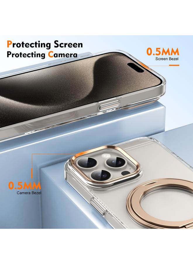 Zaboon Case For iPhone 13 Pro Ice-Cold Rotating Ring Holder PC MagSafe Phone Case - Image 4