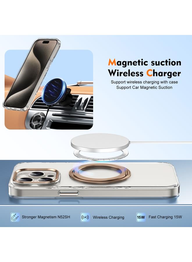 Zaboon Case For iPhone 13 Pro Ice-Cold Rotating Ring Holder PC MagSafe Phone Case - Image 5