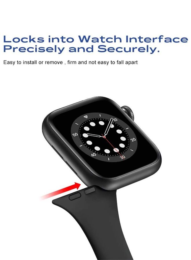 ساعة أبل iWatch سلسلة SE 9 8 7 6 5 4 3 2 1 (38 مم / 40 مم / 41 مم) حزام مخصص للممرضات والقابلات والأطباء والعاملين في الرعاية الصحية والمسعفين والمتنزهين، دبابيس سيليكون ناعمة لساعات iWatch - Image 3