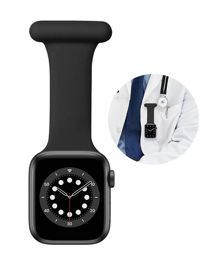 ساعة أبل iWatch سلسلة SE 9 8 7 6 5 4 3 2 1 (38 مم / 40 مم / 41 مم) حزام مخصص للممرضات والقابلات والأطباء والعاملين في الرعاية الصحية والمسعفين والمتنزهين، دبابيس سيليكون ناعمة لساعات iWatch - Image 1