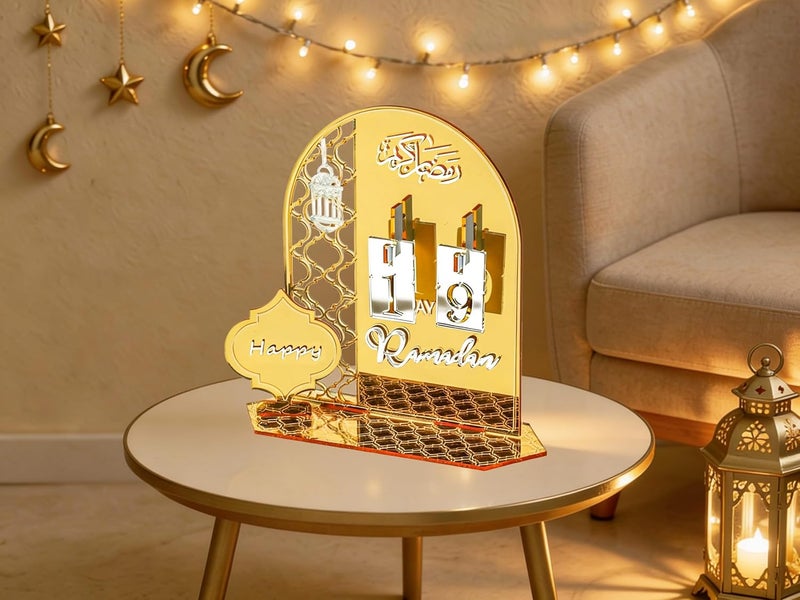 OLEEK Ramadan countdown calendar - Ramadan decorations for home 2026 - Ramdan calendar for kids - ramadan decoration - Ramadan table decor - ramadan calendar countdown - ramadan gifts زينة رمضان كريم - Image 3