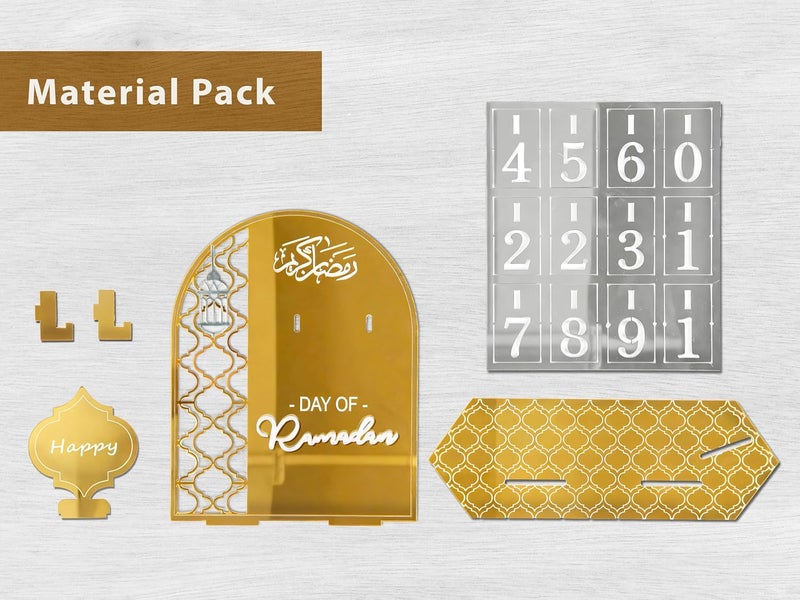 OLEEK Ramadan countdown calendar - Ramadan decorations for home 2026 - Ramdan calendar for kids - ramadan decoration - Ramadan table decor - ramadan calendar countdown - ramadan gifts زينة رمضان كريم - Image 5