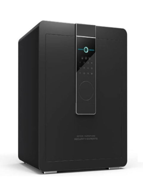 COOLBABY Deluxe Biometric Fingerprint Safe, Home Security Safe Box with Digital Touch Screen Keypad, Storage Documents Jewelry Valuables-Black-45CM