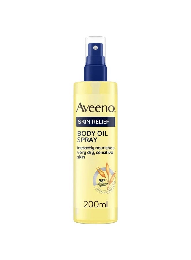 Aveeno Skin Relief Body Oil Spray 200ml - Image 1