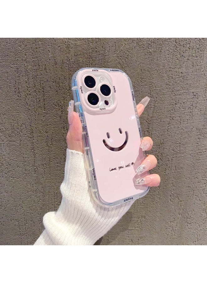 NIBEMINENT Healing Smile Protective TPU Case Cover For iPhone 16 Pro Max, Pink - Image 2