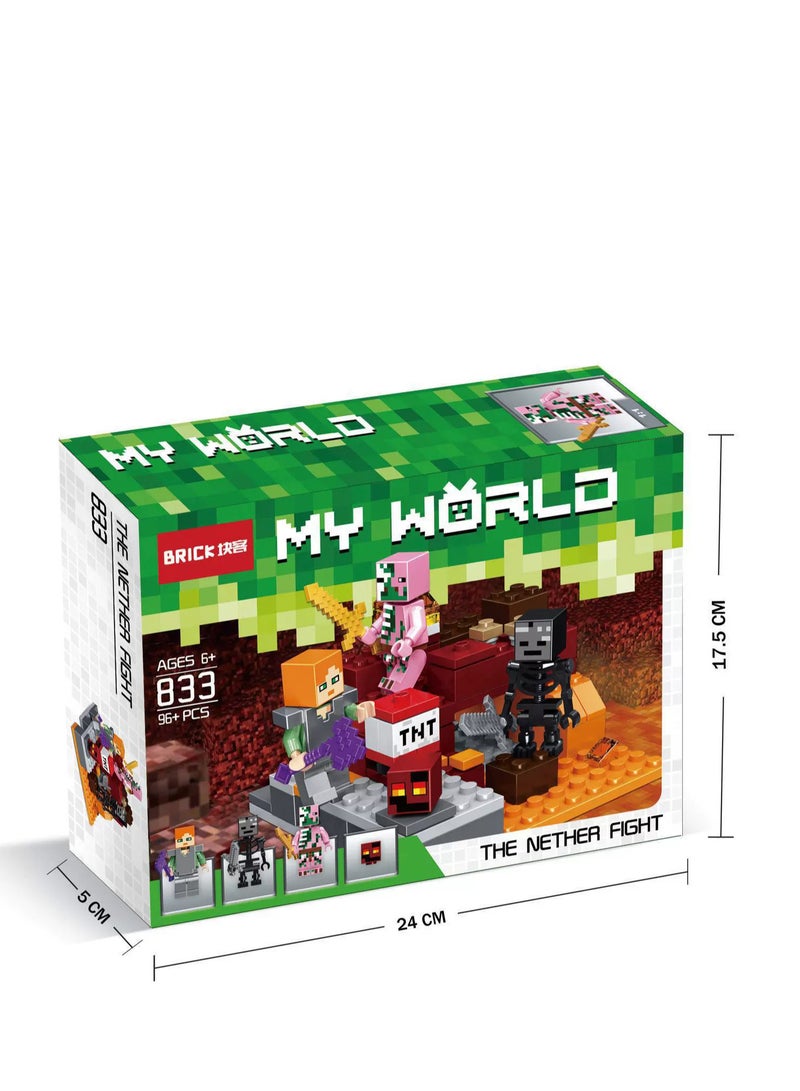 The Nether Fight building set 833 Pieces