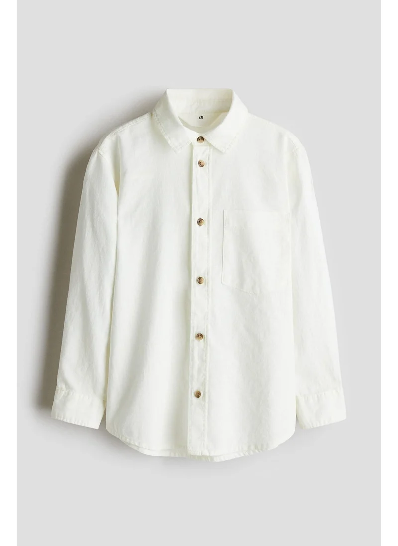 H&M Linen-blend shirt
