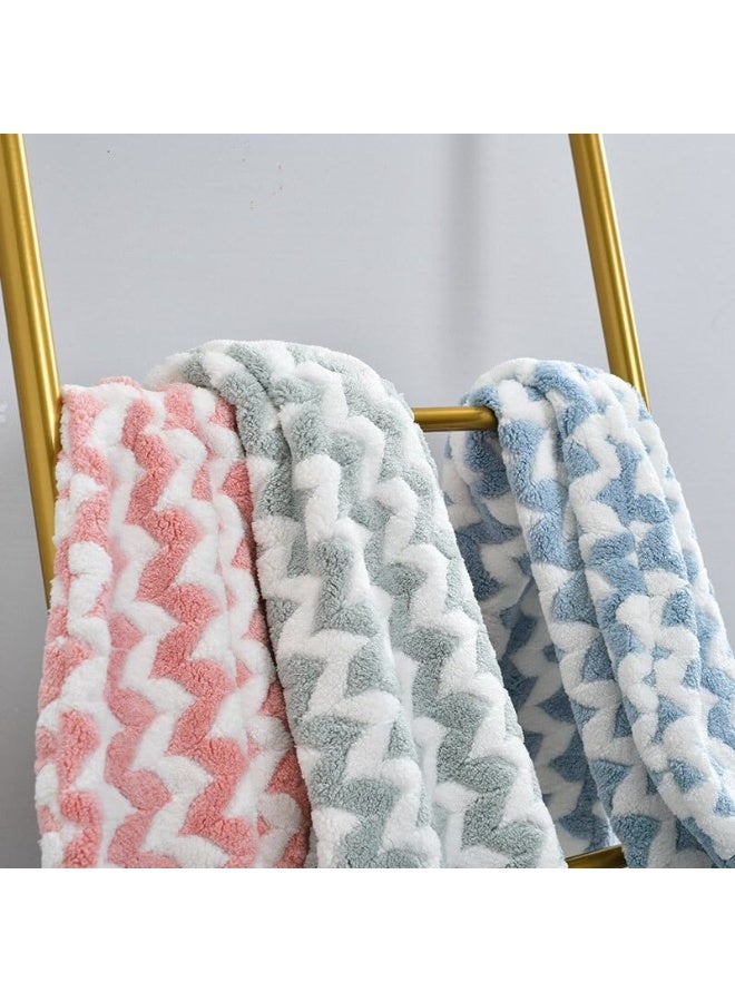 Microfiber Hair Wrapper – Quick Dry Hair Towel for Women & Girls – Hair Drying Cap & Turban Bath Towel – Ultra Absorbent Soft Hair Bathrobe – Fast Drying Microfiber Zig Zag Hair Wrap for Smooth & Frizz-Free Hair - Image 4