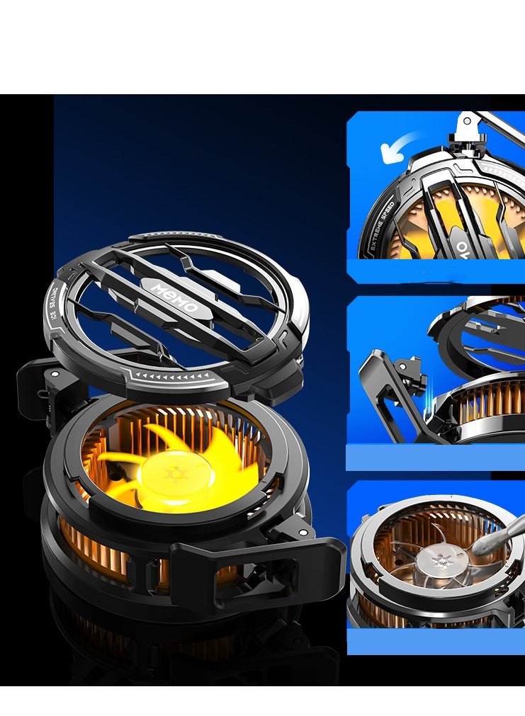 Loquat Magnetic Mobile Phone Cooler, Mobile Phone Cooling Fan with Semiconductor Cooling Chip, Mobile Phone Radiator with Temperature Display of Mobile Phone Games, Tiktok Live  - Image 4
