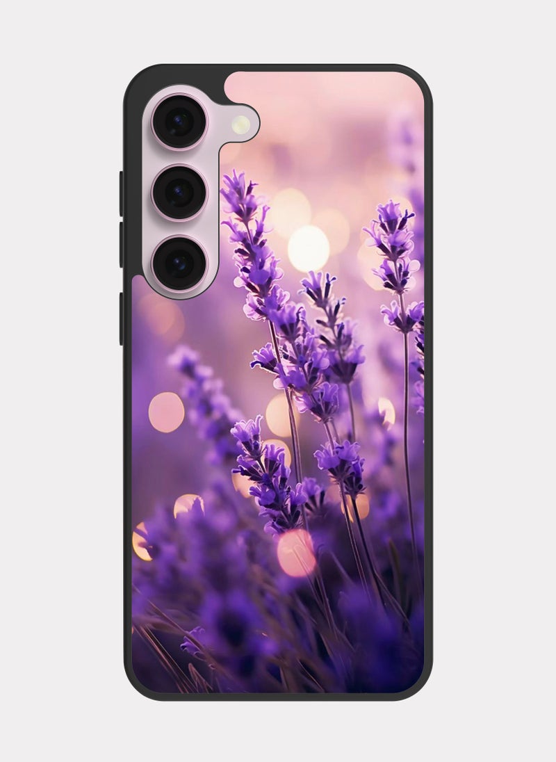 PXLAAT Samsung Galaxy S23 case cover Lavender flowers - Image 1