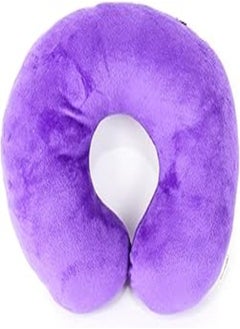 Generic Comfy Neck Support Soft Fiber Travel Neck Pillow U-Shape For Car, Travel, Office,Airplane and Gifts - Purple