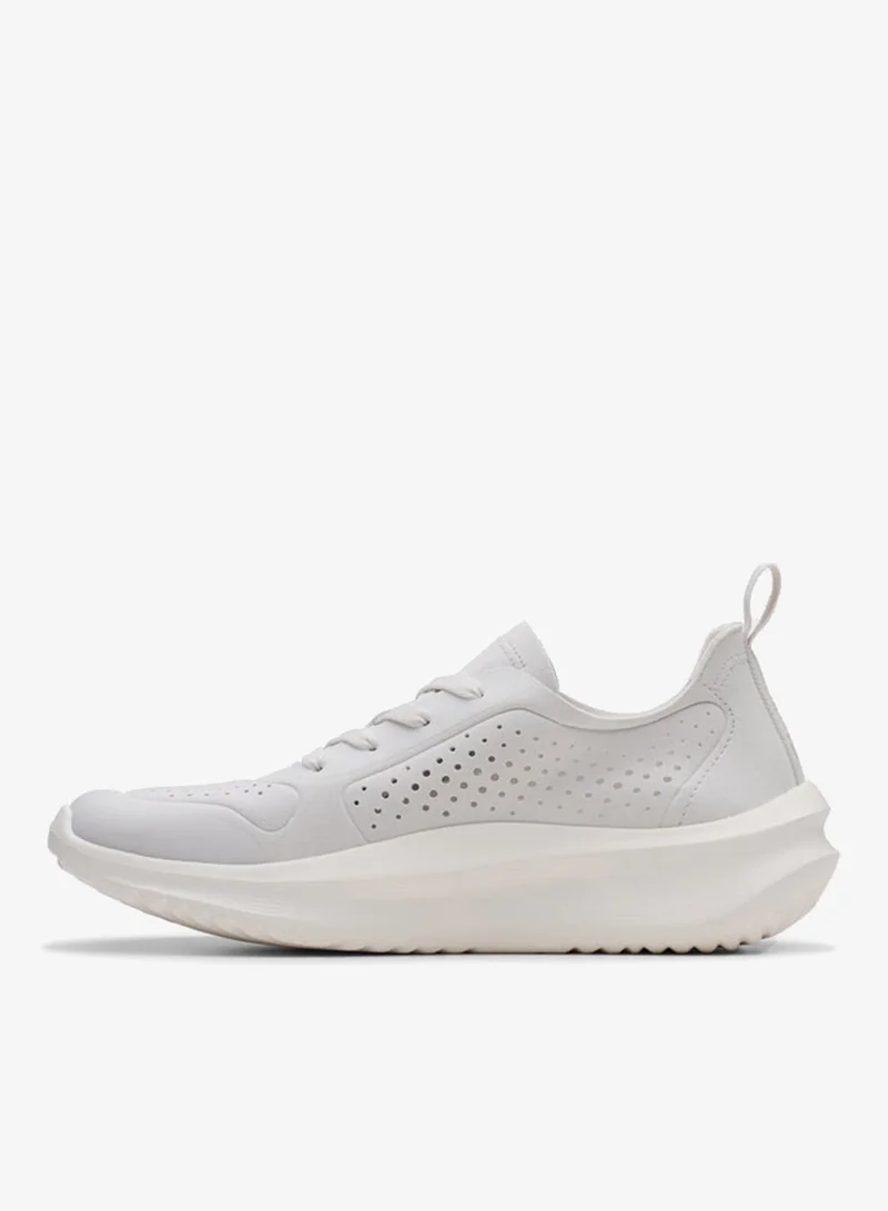كلاركس Solevana Tie Off White Low-Top Sneakers