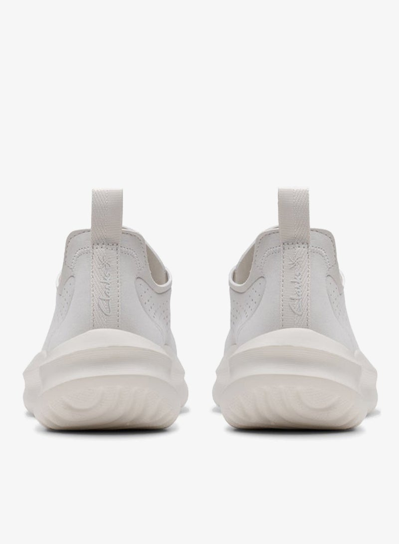 clarks Solevana Tie Off White Low-Top Sneakers - Image 5