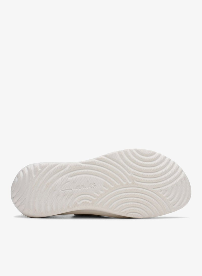 clarks Solevana Tie Off White Low-Top Sneakers - Image 3