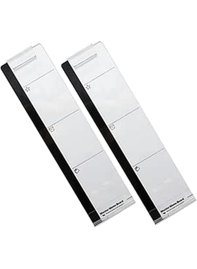 Clear Adhesive Memo Board For Computer Monitor Side Panel Office Desk Organization 2 Pack - Image 1