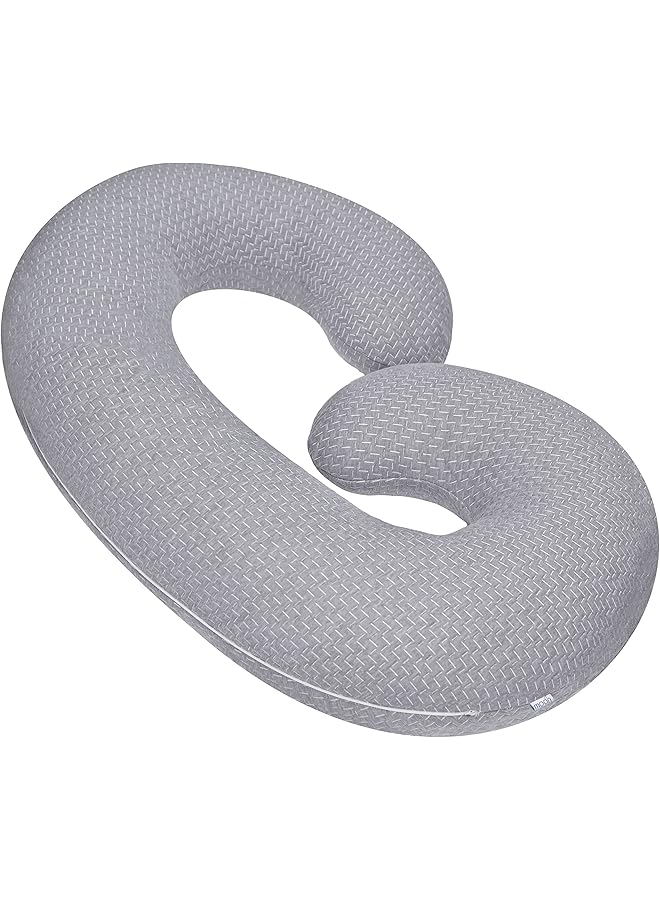 مون وسادة الأمومة من الخيزران باللون الرمادي - Image 1